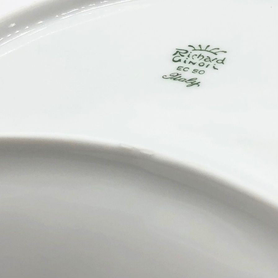 リチャードジノリ ベッキオホワイト 1735 クレセント ホワイト 24㎝ Richard Ginori【AFI23】【中古】