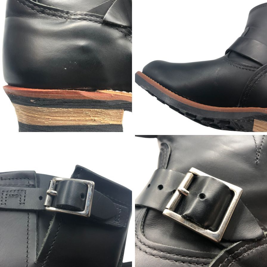 レッドウイング エンジニアブーツ レザー ハイカット  2976 メンズ サイズ9D ブラック RED WING 約27.5cm【AFC33】