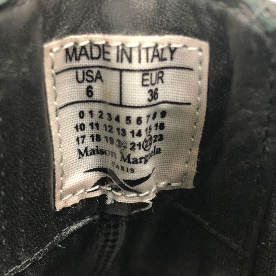 メゾンマルジェラ リーボック スニーカー Tabi Instapump Fury Hi S34WU0023 イエロー系 レディース サイズ36 Maison Margiela Reebok 約22.5cm【AFD5】