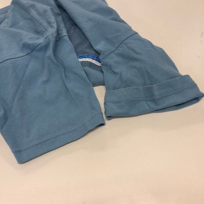 中古◆ヘリーハンセン 半袖Tシャツ 胸ジップポケット ブルー メンズ サイズM HELLY HANSEN 【AFB26】