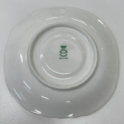 ナルミ カップ＆ソーサー 3客セット ミラノ 金彩 花柄 ホワイト×ブルー  NARUMI【AFI28】【中古】