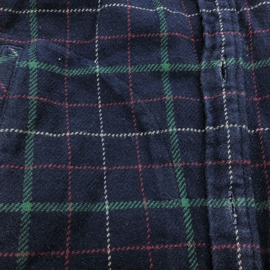 中古◆ユニクロ アンダーカバー ネルシャツ 長袖 コットン チェック コラボ ネイビー メンズ サイズM UNIQLO UNDERCOVER 【AFB46】