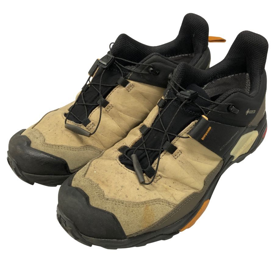 サロモン スニーカー エックス ウルトラ 4 トレッキング シューズ ゴアテックス 登山靴 ベージュ ブラック メンズ サイズ27cm Salomon X URTRA 約27.0cm【AFC41-2】