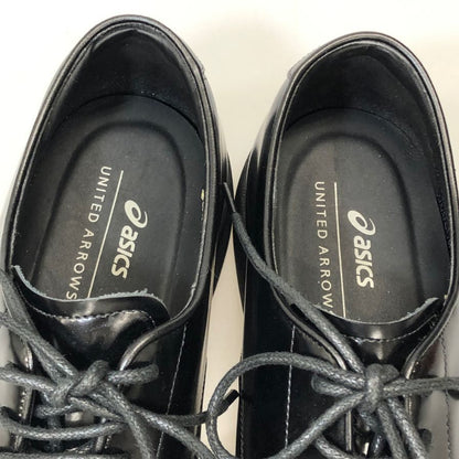 アシックス ユナイテッド アローズ別注 レザーシューズ ゴアテックス プレーントゥ ブラック メンズサイズ25.5cm Asics UNITED ARROWS 約25.5cm【AFC47】