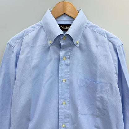 極美品◆ポールスチュワート シャツ 長袖 綿 メンズ ブルー サイズL Paul Stuart 【AFB3】