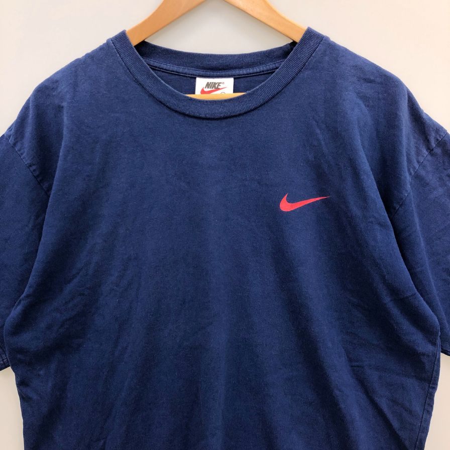 中古◆ナイキ Tシャツ バックプリント96 ナイキジャパン マレーシヤ製 メンズ サイズM ブルー NIKE 【AFB25】