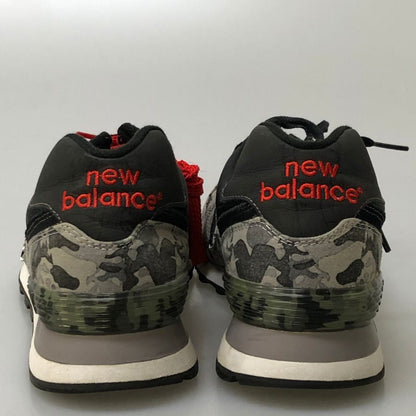 ニューバランス スニーカー 574 クラシック カモフラ柄 メンズ 27.5cm ブラック New Balance 約27.5cm【PTM5】