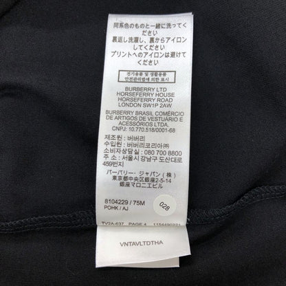 新品同様◆バーバリー 半袖Tシャツ ロゴ ELLISON PRT ブラック メンズ サイズL BURBERRY 【AFB46】