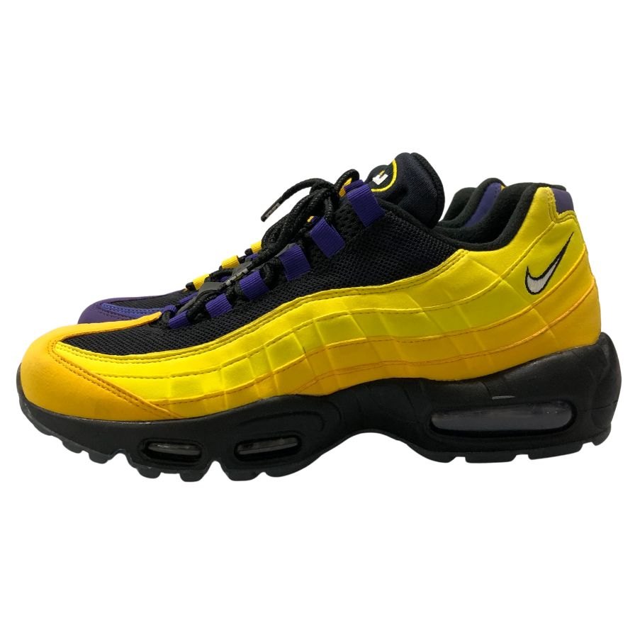 ナイキ スニーカー エアマックス95 レブロン レイカーズ CZ3624-001 メンズ サイズ27cm イエロー パープル Nike Air Max 95 NRG 約27.0cm【AFC1】