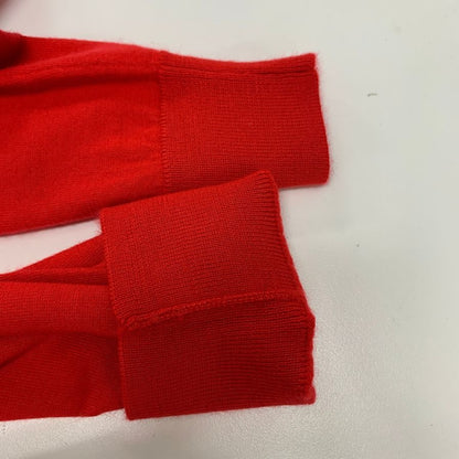 未使用◆キャッシュ＆バルバ カーディガン ウーステッドカシミヤ 150 レッド メンズ サイズ2 IMWSW002 Cash&Barba 【AFB27】