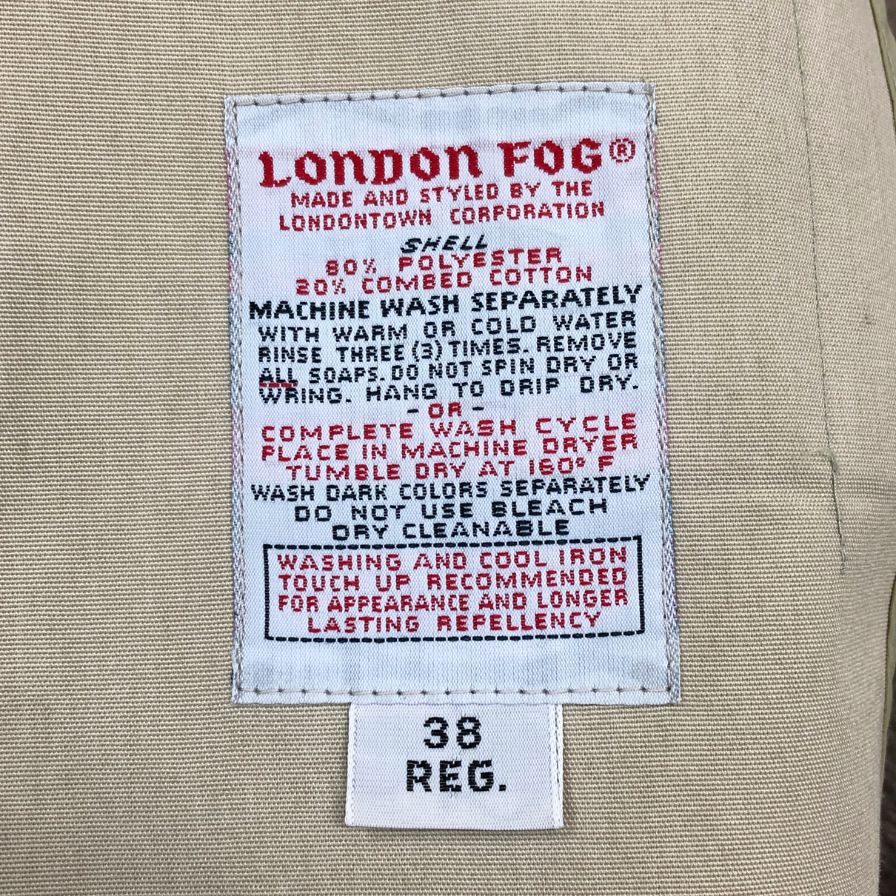 美品◆ロンドンフォグ 70S バルカラーコート ベージュ メンズ サイズ38 LONDON FOG 【AFA8】