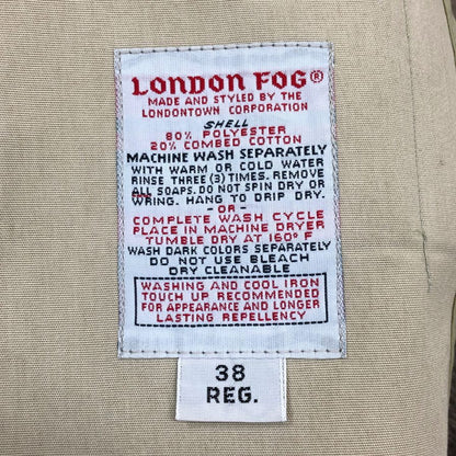 美品◆ロンドンフォグ 70S バルカラーコート ベージュ メンズ サイズ38 LONDON FOG 【AFA8】