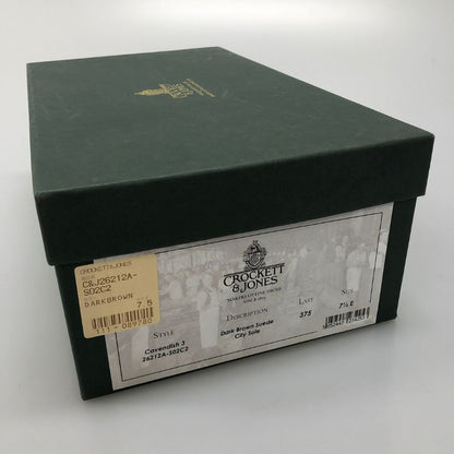 クロケット&ジョーンズ レザーシューズ タッセル ローファー スエード キャベンディッシュ3 ブラウン サイズUK7E CROCKETT&JONES CAVENDISH3 ローファー 約26.5cm【LA】【中古】