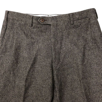 ブリオーニ スラックス チェック メンズ ウール ポリウレタン サイズ48 ブラウン系 Brioni【】