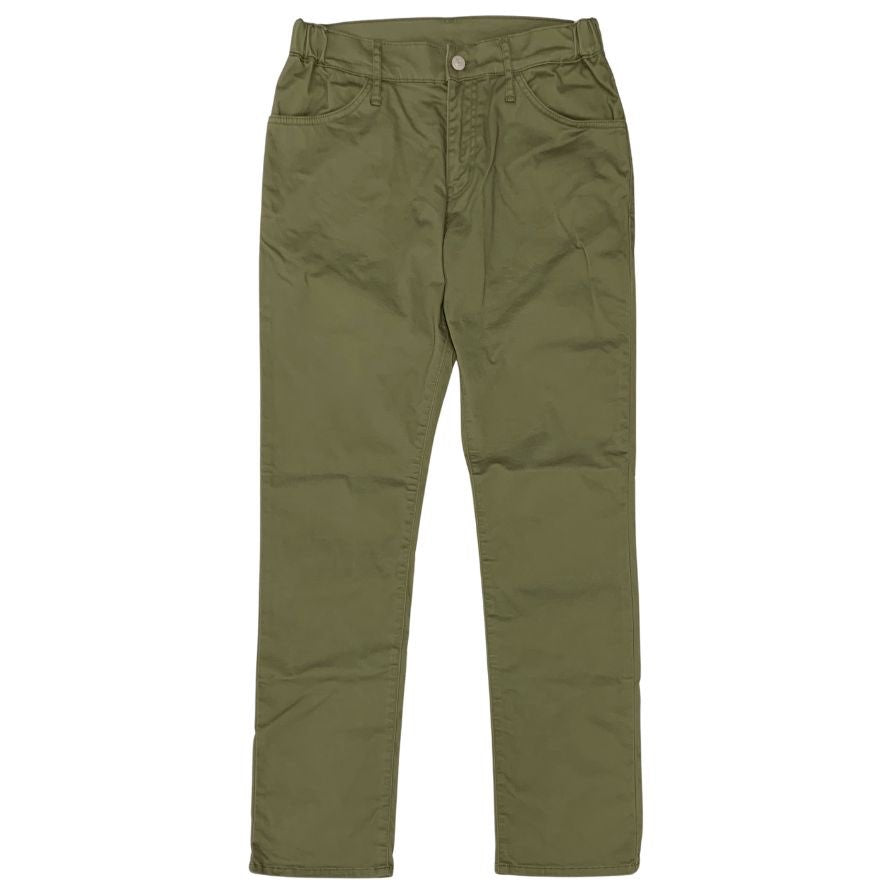 岡山デニム チノパン コットン カーキ サイズM OKAYAMA DENIM 【AFB40】