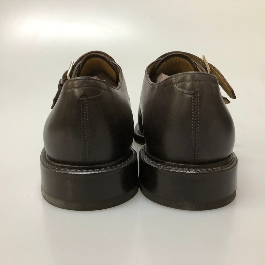 マックバレンス ボナフェ ダブルモンク ストラップ  ダークブラウン サイズ7 メンズ MACBAREN‘S 約25.5cm【AFD14】