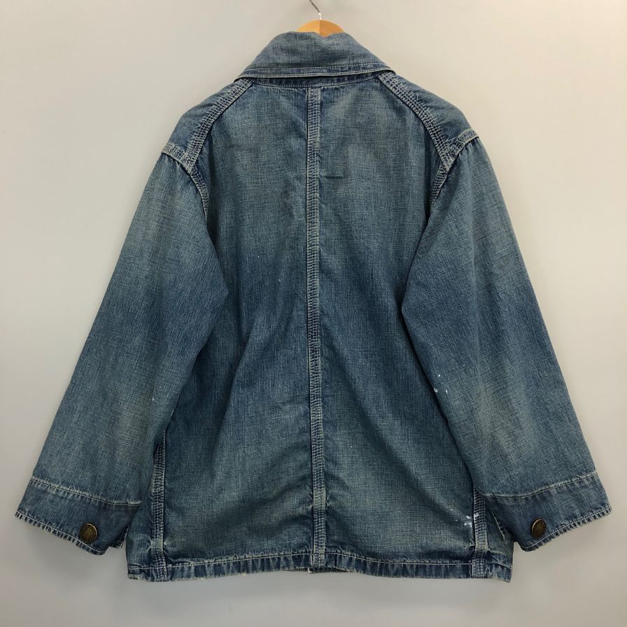 極美品◆クーキー ズー カバーオール UVENILE COVER ALL WASHED J0048 ブルー系 メンズ サイズ0  KOOKY ZOO 【AFB25】
