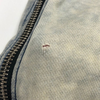 中古◆バルマン ジップアップパーカー デニム メンズ サイズXS BALMAIN 【AFB41】