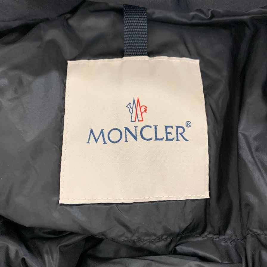 極美品◆モンクレール ロングコート LIN レディース ブラック サイズ0 MONCLER 【AFA20】