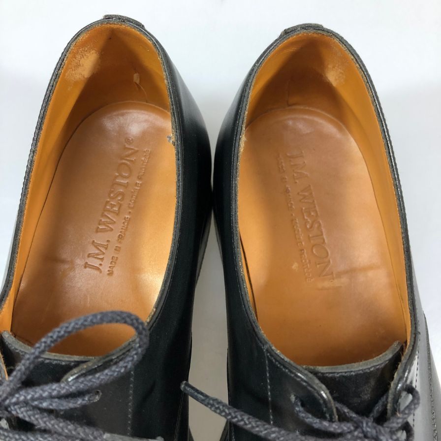 ジェイエムウエストン 598 ハーフハント ボックスカーフ ブラック UK7D J.M. WESTON ビジネスシューズ 約26.0cm【LA】【中古】