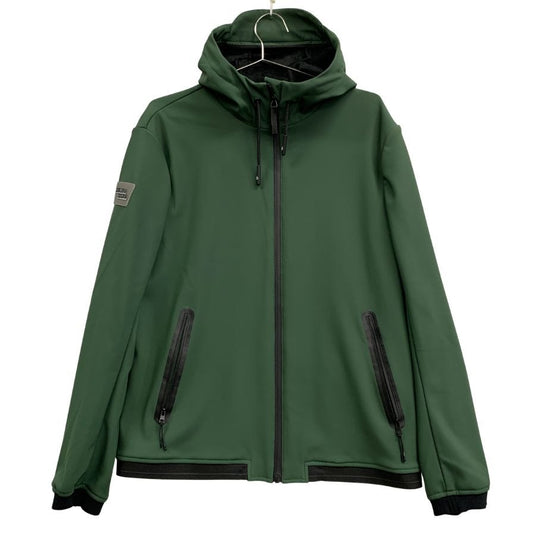 美品◆カヴァレリア トスカーナ ジップ ブルゾン フーディ メンズ サイズL グリーン CAVALLERIA TOSCANA 【AFA14】