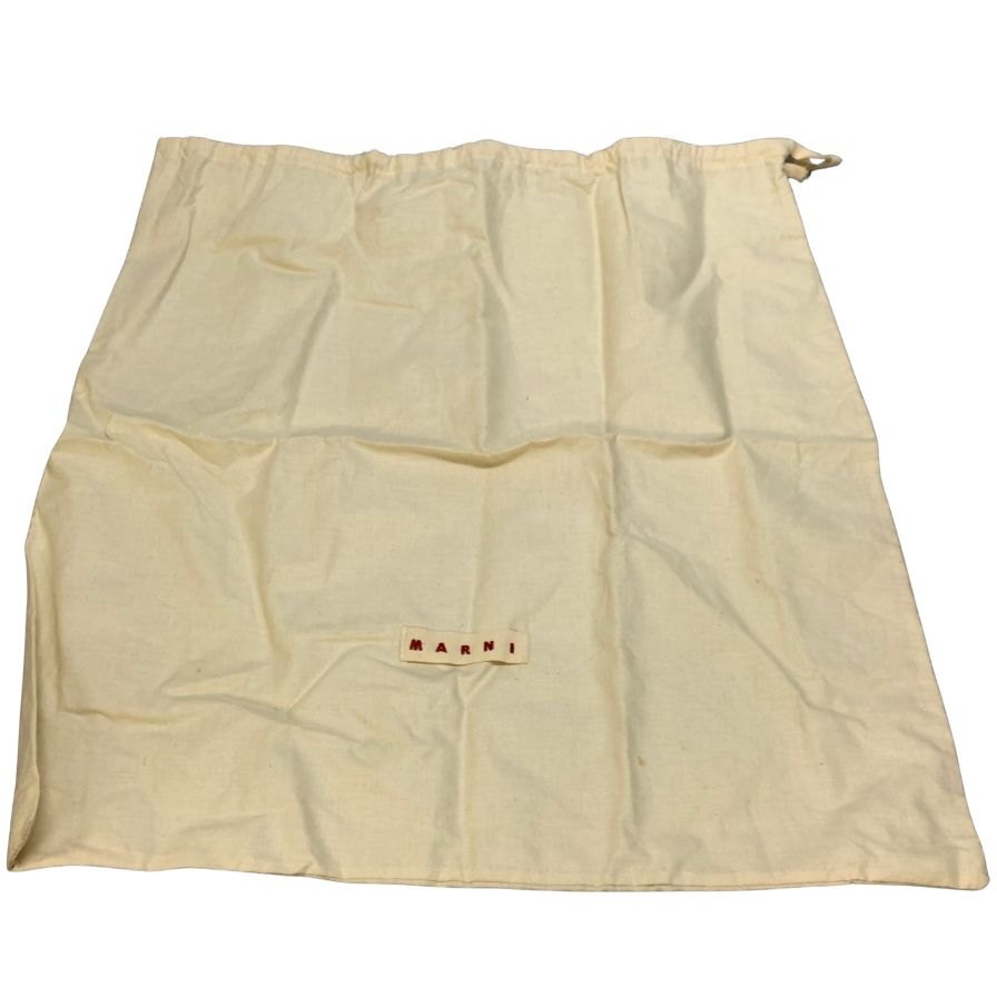 マルニ トライベッカ PVC ショッピングバック バイカラー ホワイト×イエロー MARIN【AFE5】