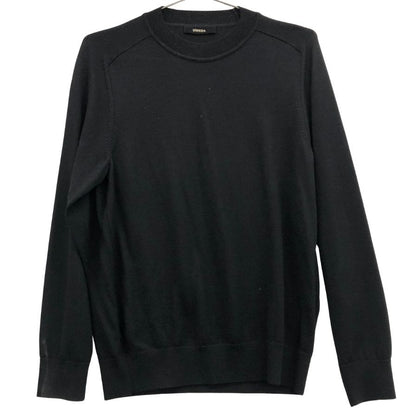 美品◆ウメダ クルーネックニット UM-323-UP012 12G ブラック サイズS UMEDA 【AFB19】