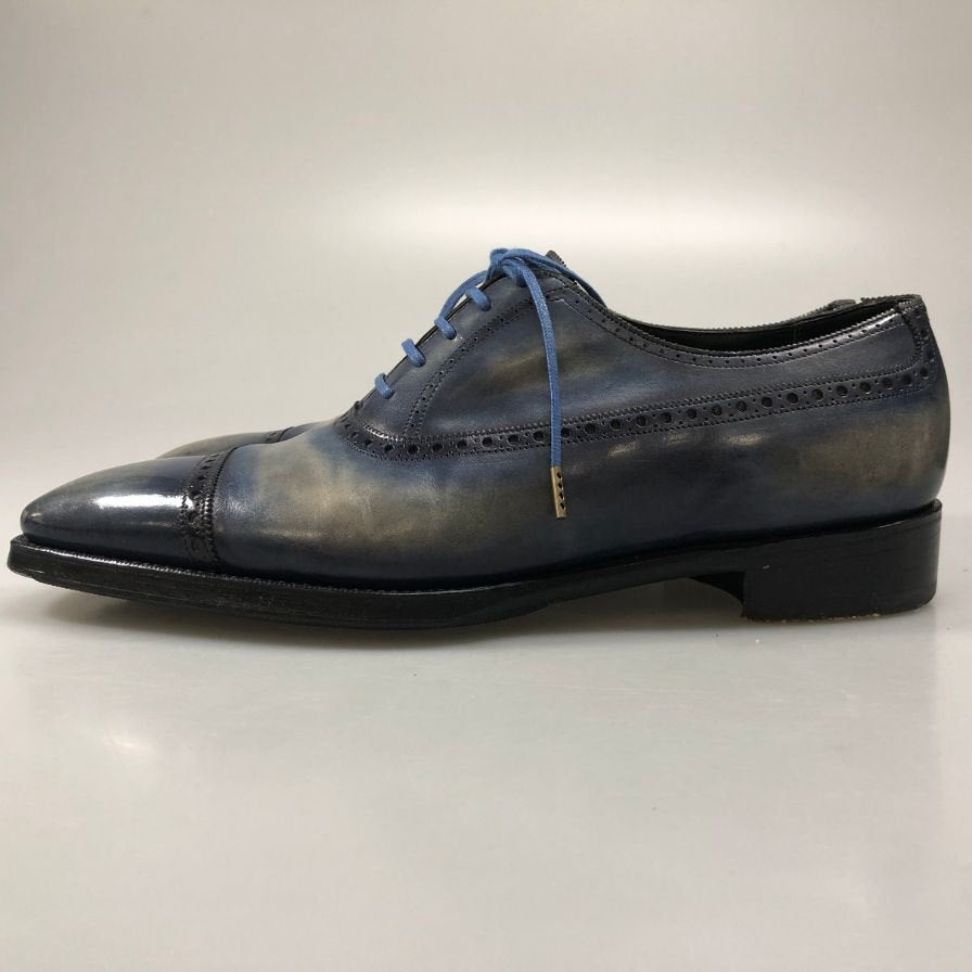 ガジアーノ&ガーリング ワーウィック セミブローグ ブルー UK7E イングランド製 GAZIANO&GIRLING 約25.5cm【AFD13】