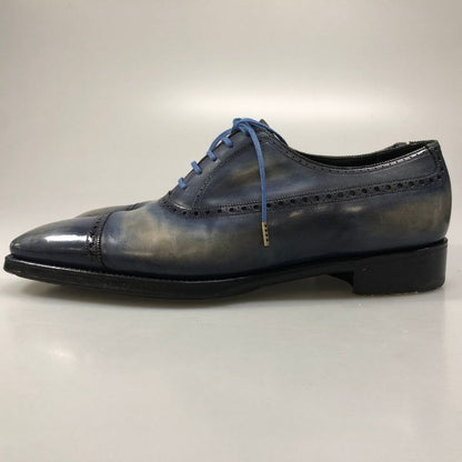 ガジアーノ&ガーリング ワーウィック セミブローグ ブルー UK7E イングランド製 GAZIANO&GIRLING 約25.5cm【AFD13】