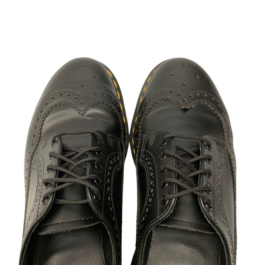 ドクターマーチン レザーシューズ 3989 ブローグ メンズ サイズUK8 ブラック Dr.Martens 約26.5cm【AFC5】