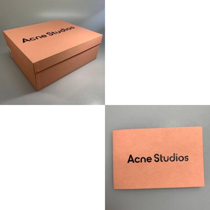 アクネストゥディオス アンクルブーツ ラバー ロゴ ブラック レディース サイズ38 AD0682 Acne Studios 約24.0cm【AFD12】