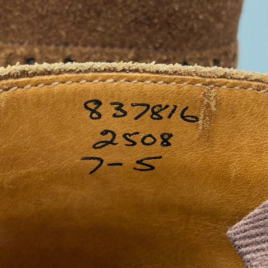 トリッカーズ シップス別注 カントリーブーツ 2508 モールトン コンビ メンズ サイズ7 ブラウン Tricker`s SHIPS 約25.5cm【AFC33】