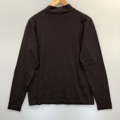 美品◆ザノーネ ウール  ハイネック シャツ メンズ サイズ 46 ブラウン系 ZANONE 【AFB1】