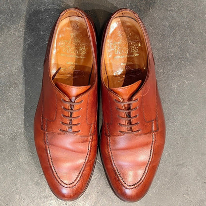 クロケット&ジョーンズ レザーシューズ オンスロー ブラウン メンズ サイズUK7E CROCKETT&JONES ONSLOW ビジネスシューズ 約25.5cm【LA】【中古】
