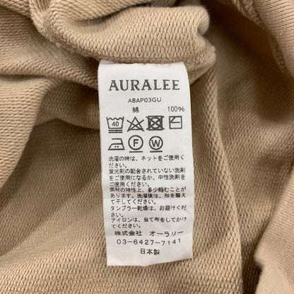 中古◆オーラリー スーパーソフトヘビースウェットパーカー ベージュ メンズ サイズ4 AURALEE 【AFB39】