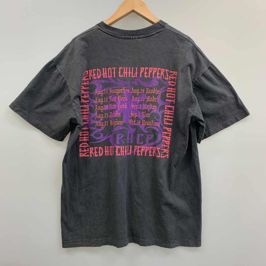 美品◆レッドホットチリペッパーズ Tシャツ GIANT社 USA製 1994 ブラック メンズ サイズXL Red Hot Chili Peppers 【AFB41】
