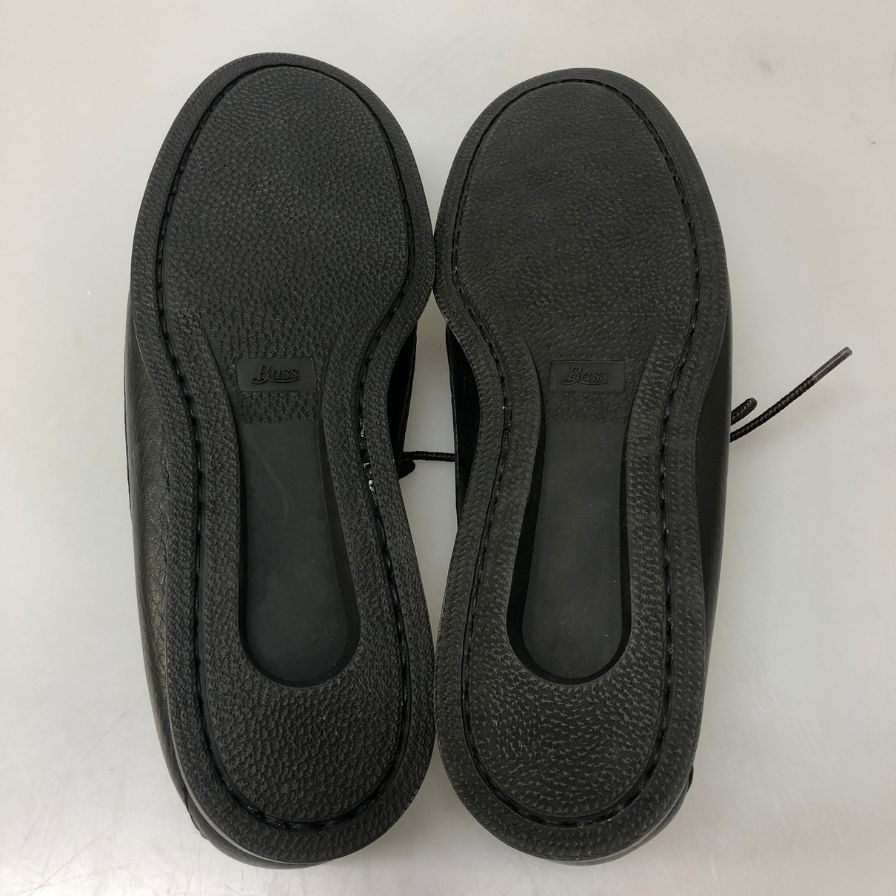 ジーエイチバス モカシンシューズ グレインレザー ブラック サイズUK7 メンズ G.H.BASS 約26.0cm【PTM1】