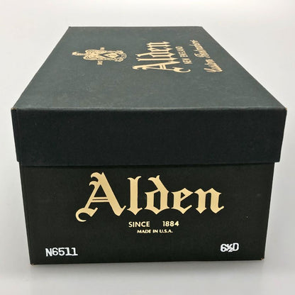 オールデン レザーシューズ N6511 カーフ 外羽根 メンズ ブラウン サイズ6ハーフ ALDEN ビジネスシューズ 約24.5cm【LA】【中古】