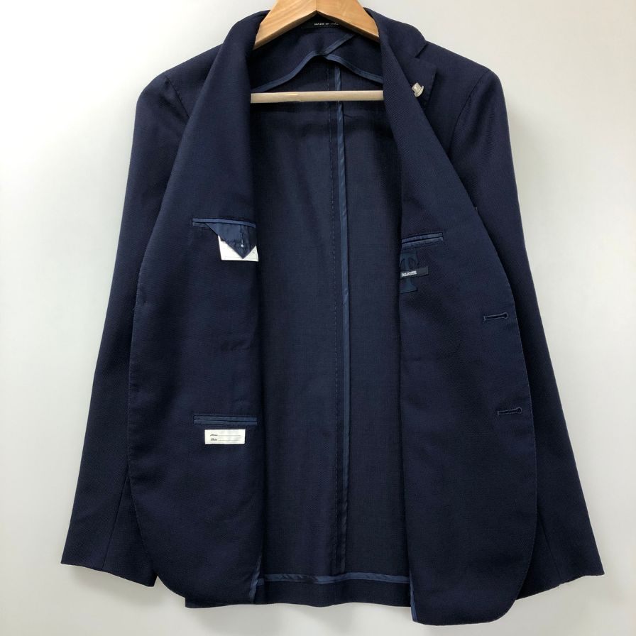中古■タリアトーレ ジャケット 2B シングル ウール100%  REDA生地 1SMCS22K メンズ ネイビー サイズ44/R TAGLIATORE 【AFA17】