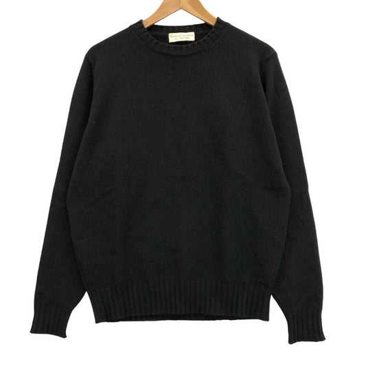 美品◆フィリッポ デ ローレンティス ウールニット カシミヤ混 SUPER120's ブラック メンズ サイズ48 filippo de laurentiis 【AFB4】