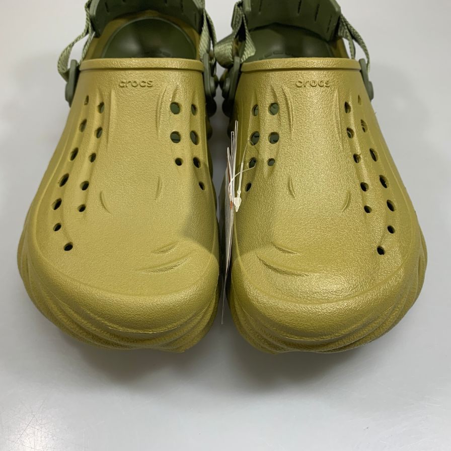 クロックス サンダル エコー クロッグ カーキ系 28cm メンズ crocs ECHO CLOG 約28.0cm【AFC28】