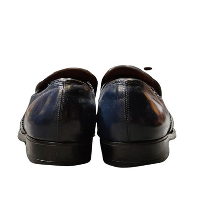 フォスター&サン レザーシューズ ローファー ネイビー メンズ サイズUK7.5相当 Foster&Son ローファー 約26.0cm【LA】【中古】
