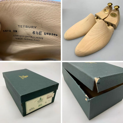 クロケット&ジョーンズ チャッカブーツ プレーントゥ テットベリー スエード ブラウン メンズ サイズ6.5E Crockett & Jones TETBURY ブーツ 約25.0cm【LA】【中古】