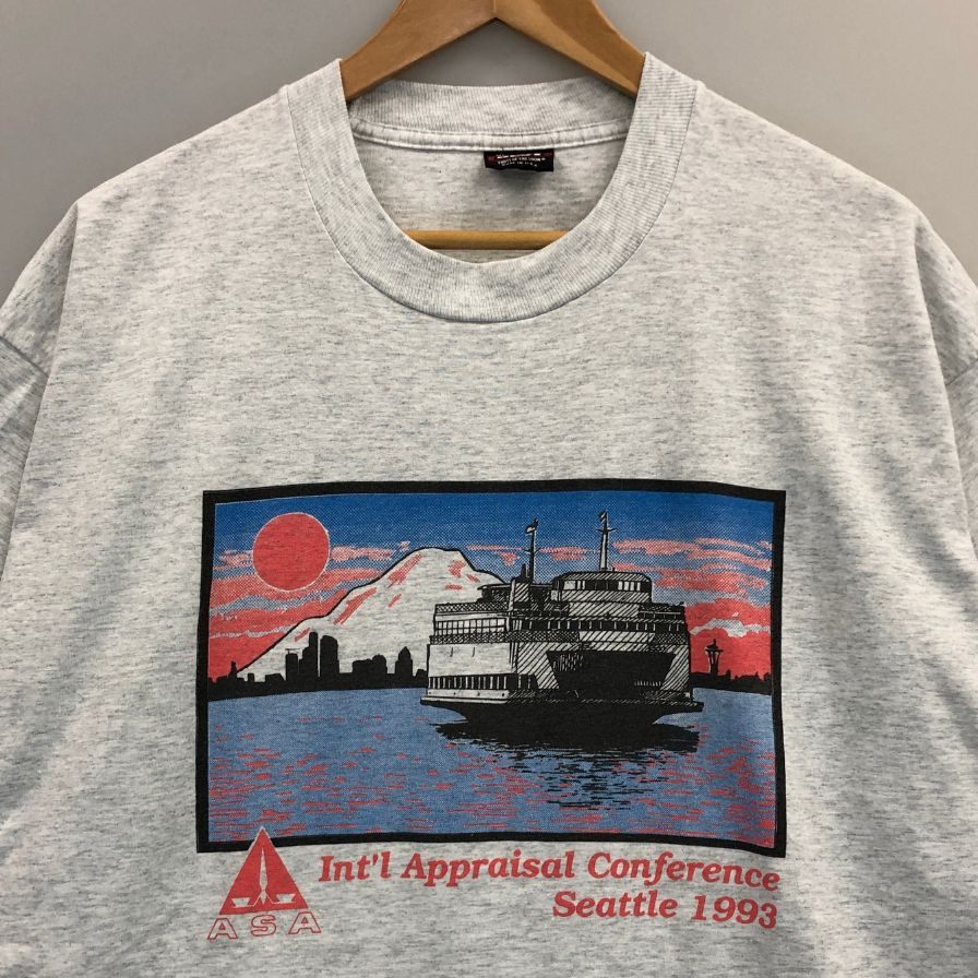 美品◆フルーツオブザルーム Tシャツ 90年代 USA製 グレー メンズ サイズ XL FRUIT OF THE LOOM 【AFB41】