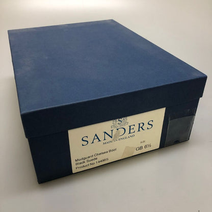サンダース ブーツ スエード サイドゴアブーツ メンズ ブラック サイズ6.5 SANDERS 約25.5cm【AFD14】