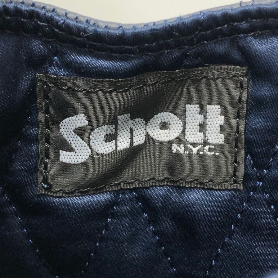 コンバース ショット スニーカー ハイカット レザー 29.5cm ネイビー メンズ CONVERSE×Shott 約29.5cm【AFC35】