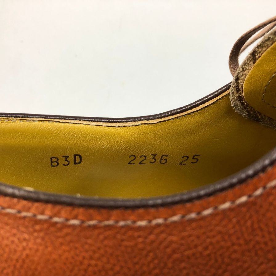 リーガル レザーシューズ プレーントゥ インペリアル グレード 2236 シボ革 メンズ サイズ25EE ブラウン REGAL 約25.0cm【AFC46】