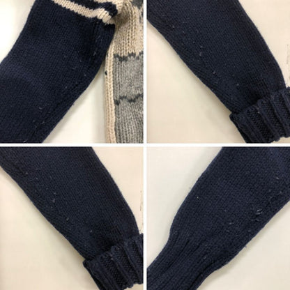 中古◆トミーヒルフィガー カウチンカーディガン ノルディック ウール サイズM メンズ グレー系 TOMMY HILFIGER 【AFB5】