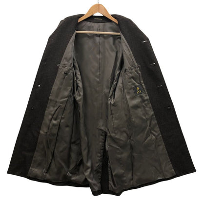 極美品◆銀座 山形屋 ステンカラーコート メンズ ウール ナイロン サイズCV.2343A5 ブラウン GINZA YAMAGATAYA 【AFA10】