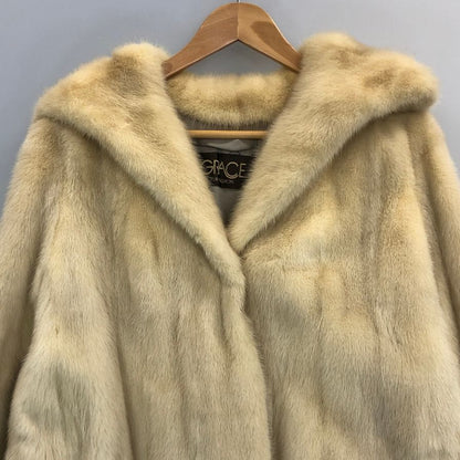 グレース ファー ファッション ハーフコート ミンク想定 ホワイト GRACE FUR FASHION【AFF24】